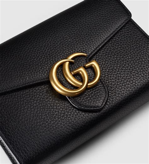 gucci wallet on a chain marmont|genuine gucci women wallet.